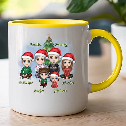 Kubek personalizowany świąteczny dla babci i dziadka #602