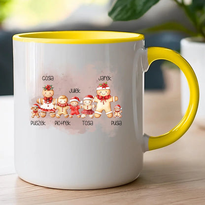 Kubek personalizowany świąteczny dla rodziny - ze zwierzakami #808