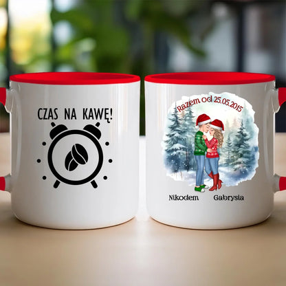 Kubek personalizowany świąteczny dla par #51