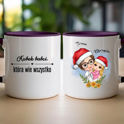 Kubek świąteczny personalizowany dla babci #231