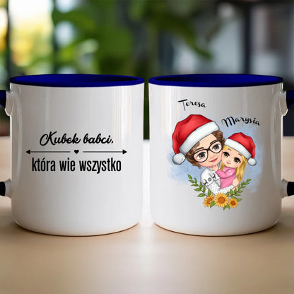 Kubek świąteczny personalizowany dla babci #231