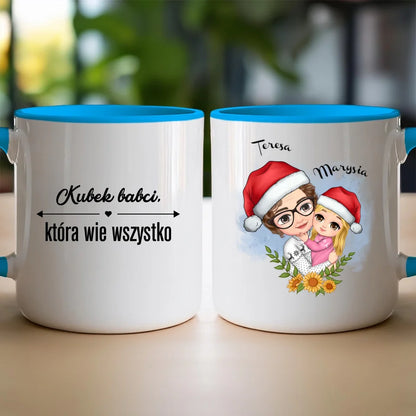 Kubek świąteczny personalizowany dla babci #231