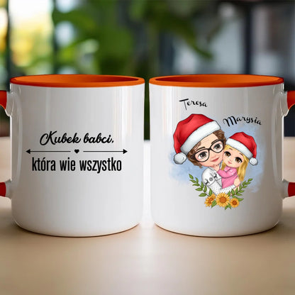 Kubek świąteczny personalizowany dla babci #231