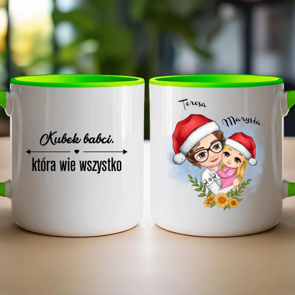 Kubek świąteczny personalizowany dla babci #231