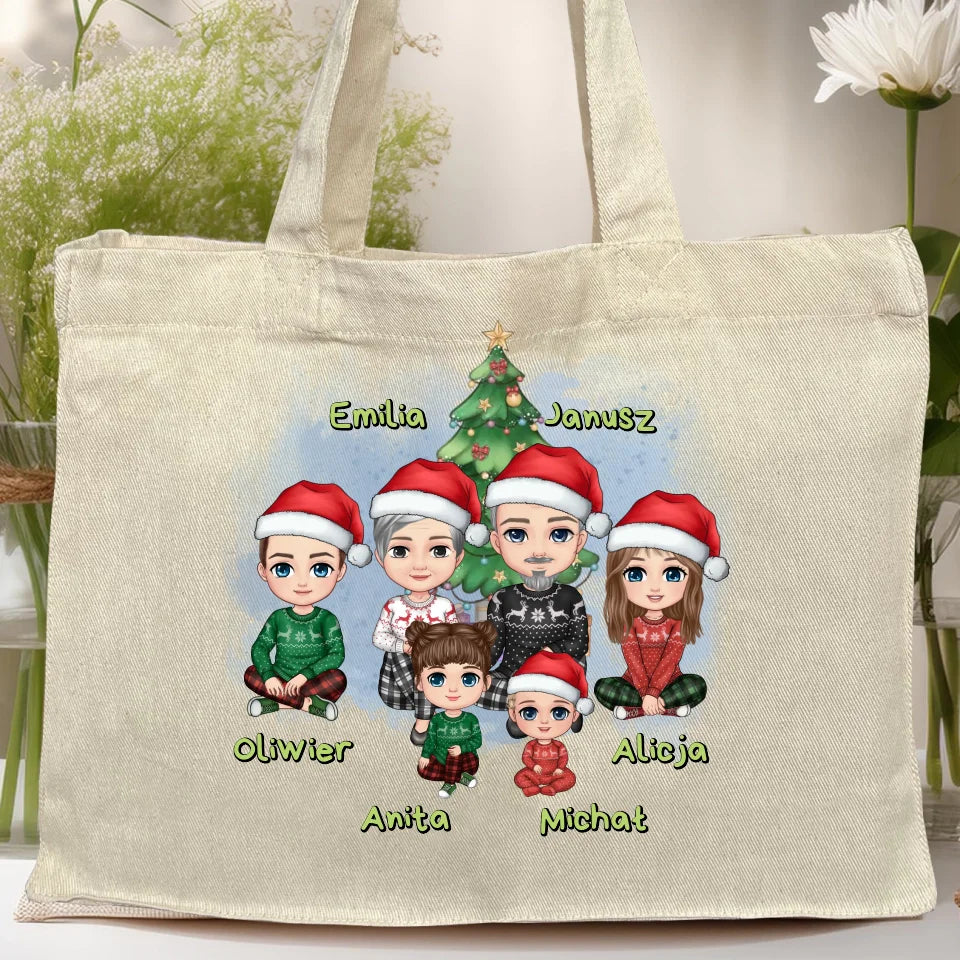 Torba personalizowana świąteczna dla babci i dziadka #602
