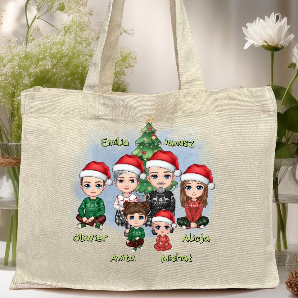 Torba personalizowana świąteczna dla babci i dziadka #602