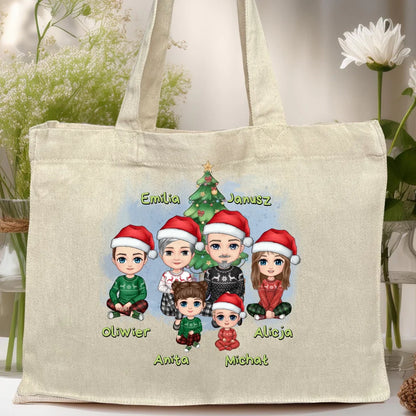 Torba personalizowana świąteczna dla babci i dziadka #602