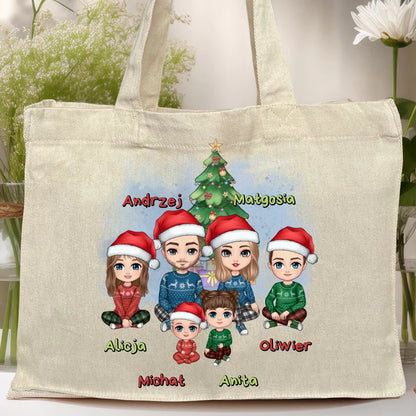 Torba personalizowana świąteczna dla rodziny #809