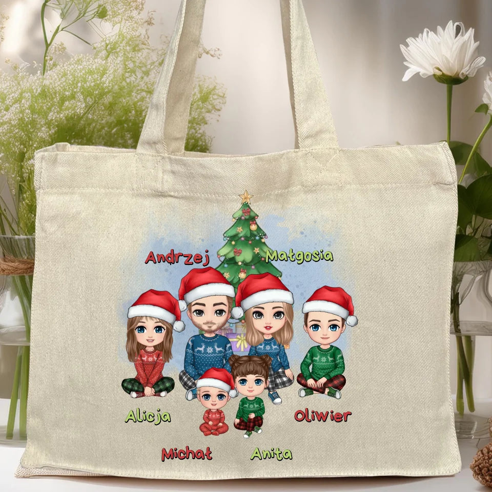 Torba personalizowana świąteczna dla rodziny #809
