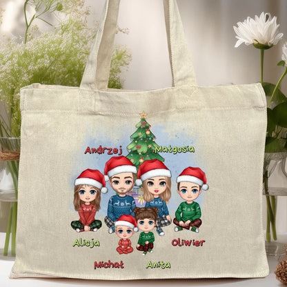 Torba personalizowana świąteczna dla rodziny #809