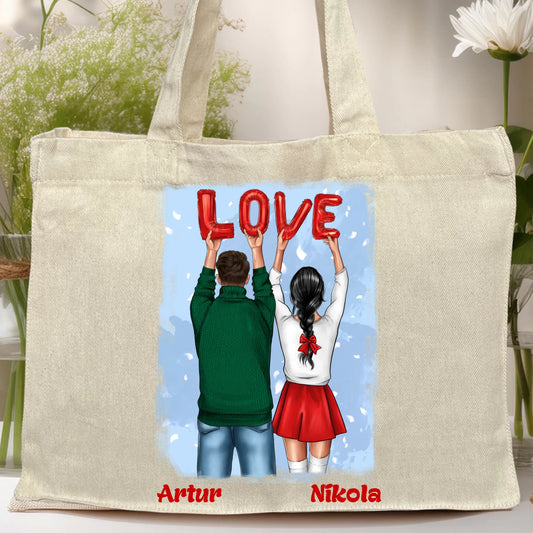 Torba personalizowana świąteczna dla par #53