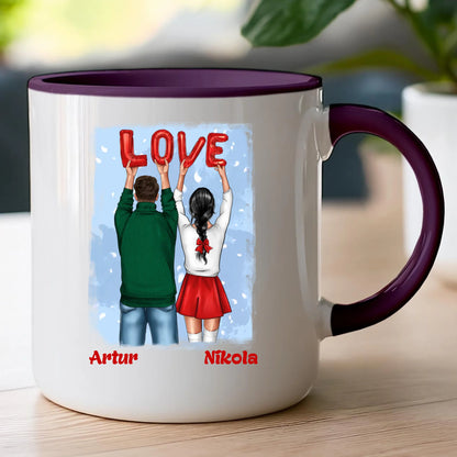 Kubek personalizowany świąteczny dla par #53