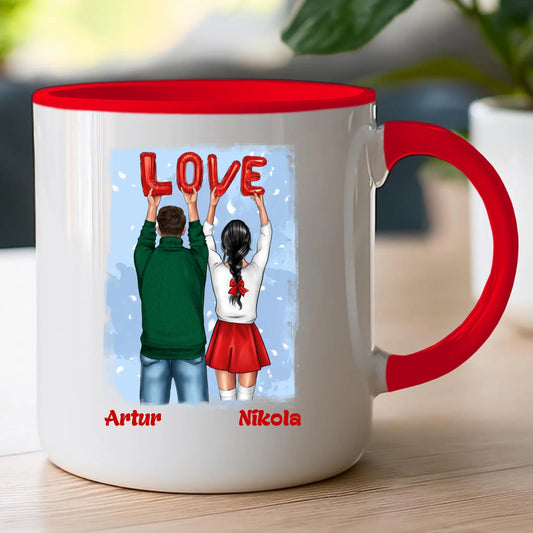Kubek personalizowany świąteczny dla par #53