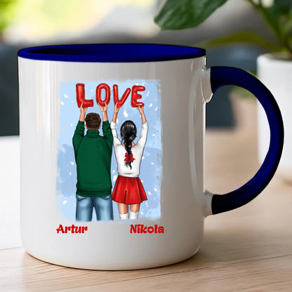 Kubek personalizowany świąteczny dla par #53