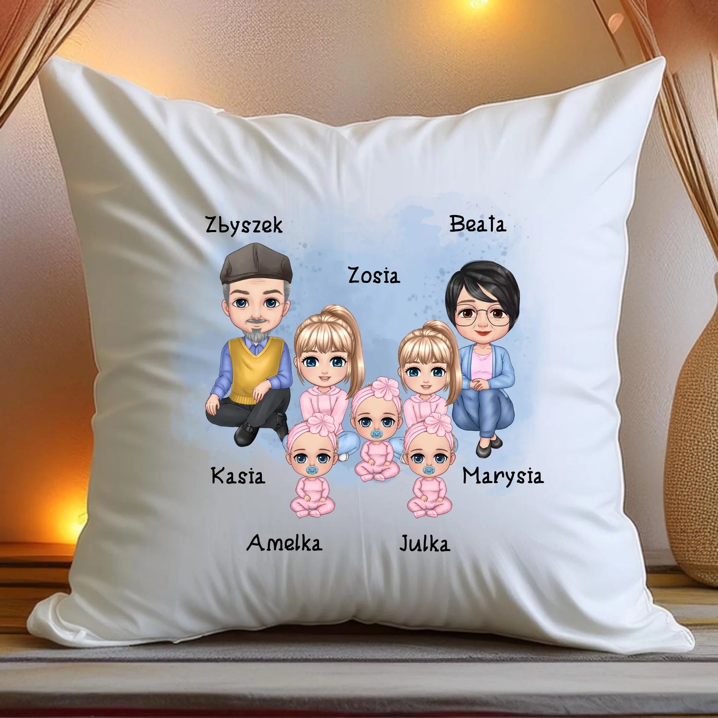 Poduszka personalizowana dla babci i dziadka #600