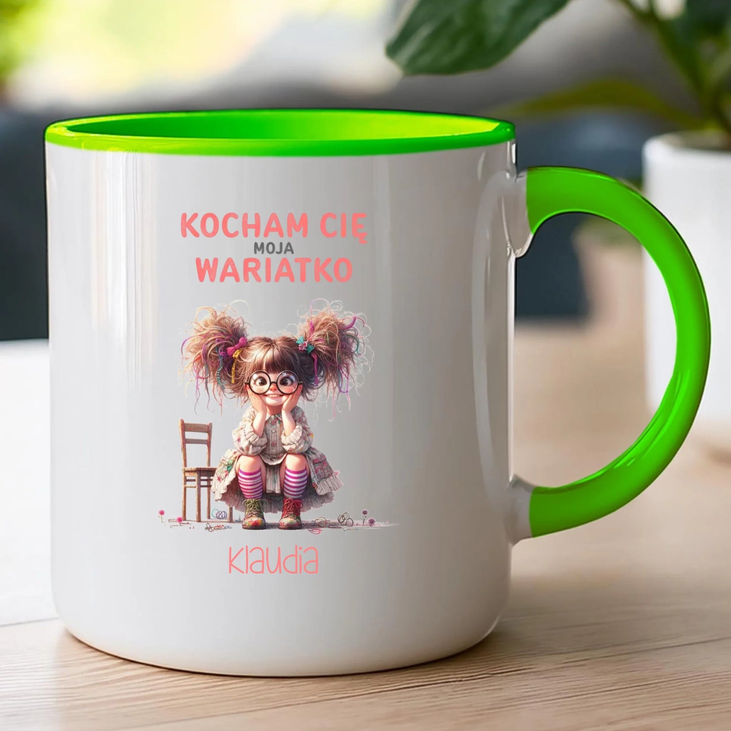 Personalizowany kubek dla dziewczyny, kobiety - moja wariatka