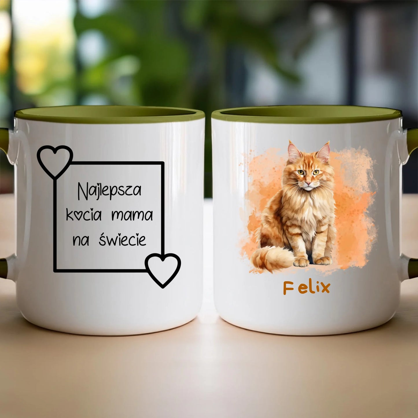 Kubek personalizowany z kotem #1000