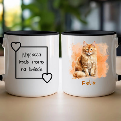 Kubek personalizowany z kotem #1000