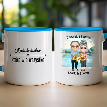 Kubek personalizowany dla babci i dziadka #606