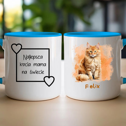 Kubek personalizowany z kotem #1000