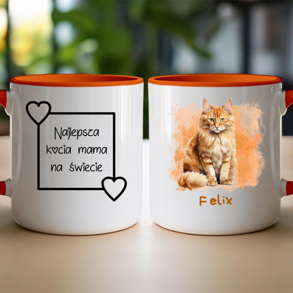 Kubek personalizowany z kotem #1000