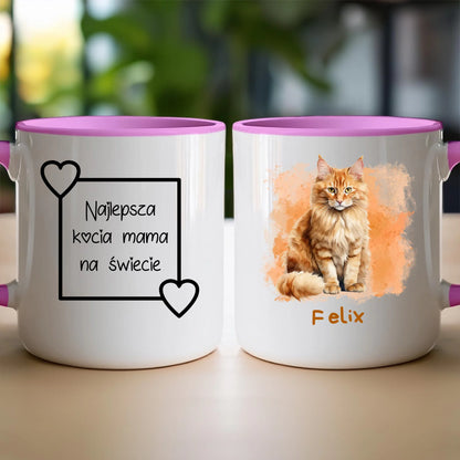 Kubek personalizowany z kotem #1000