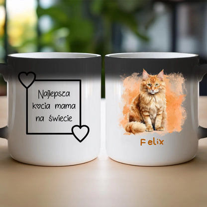 Kubek personalizowany z kotem #1000