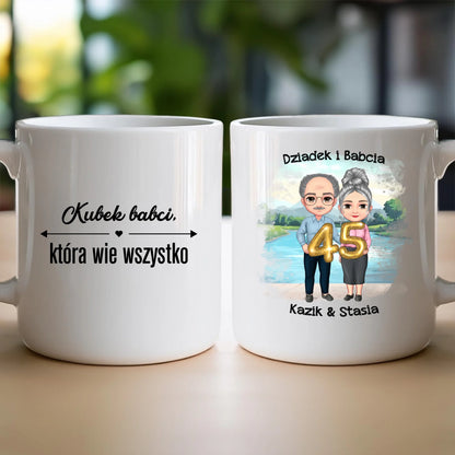 Kubek personalizowany dla babci i dziadka #606