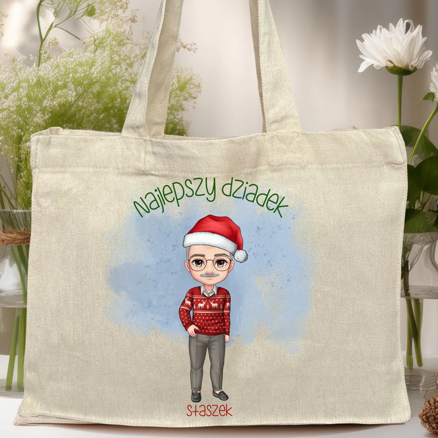 Torba personalizowana dla dziadka świąteczna #270