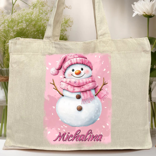 Torba personalizowana świąteczna - Bałwanek #21