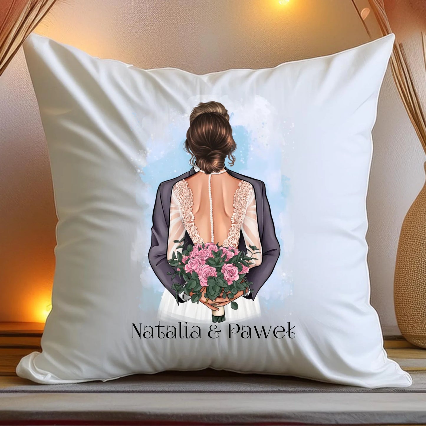 Poduszka personalizowana dla par - ślub #63