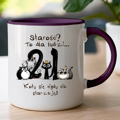 Kubek personalizowany na urodziny - kociaki #5012