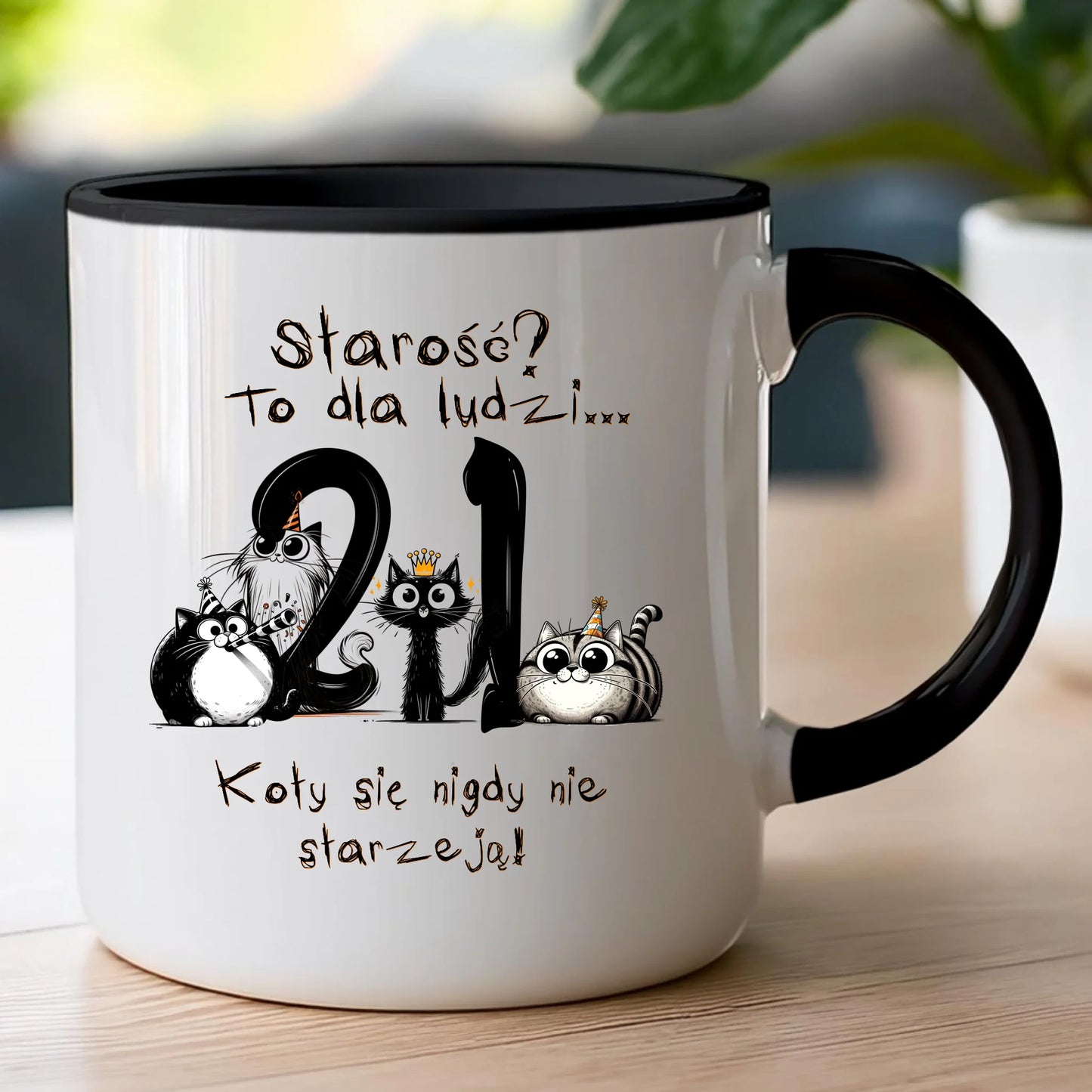 Kubek personalizowany na urodziny - kociaki #5012