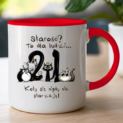 Kubek personalizowany na urodziny - kociaki #5012