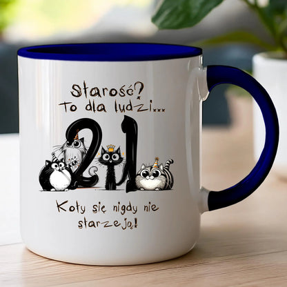 Kubek personalizowany na urodziny - kociaki #5012