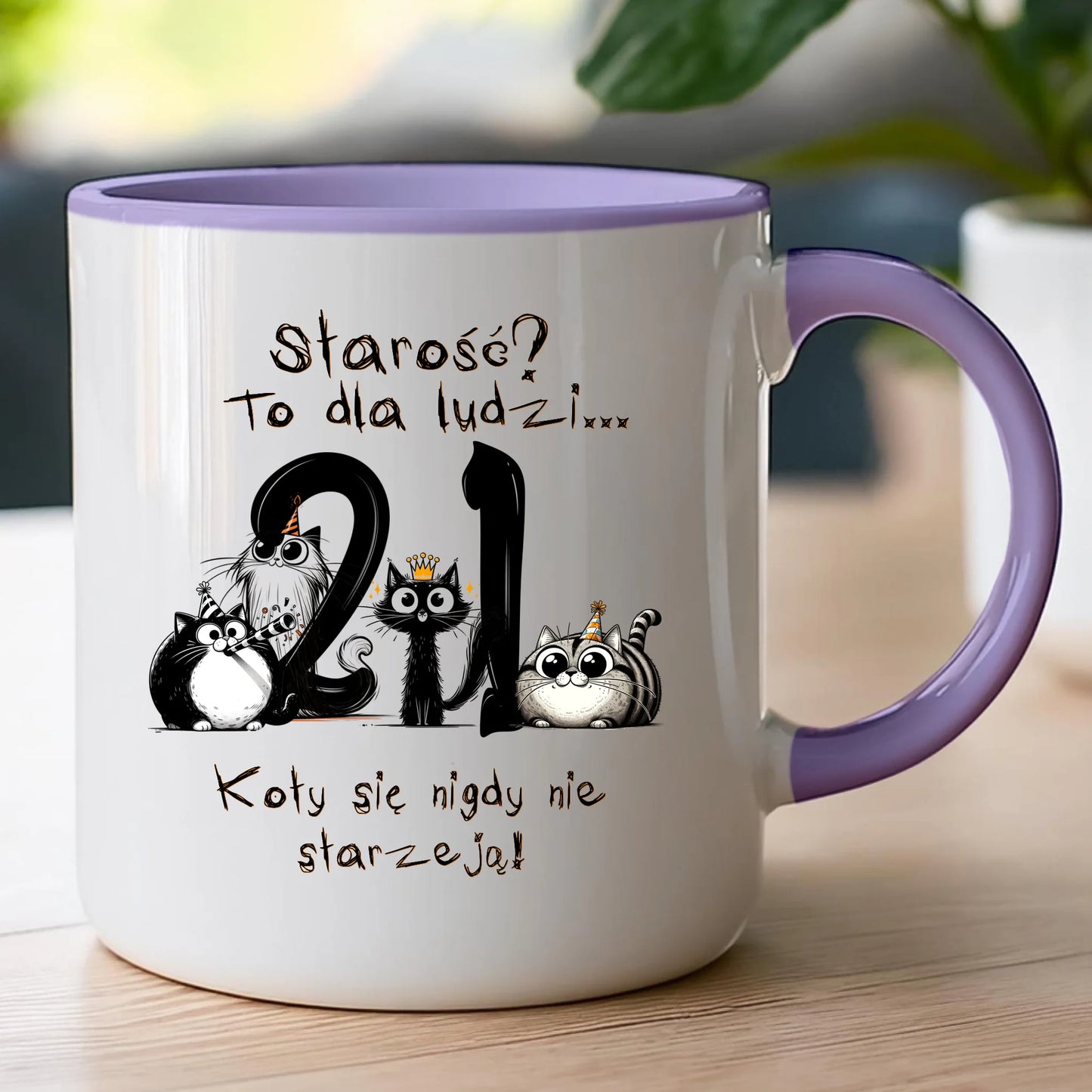 Kubek personalizowany na urodziny - kociaki #5012