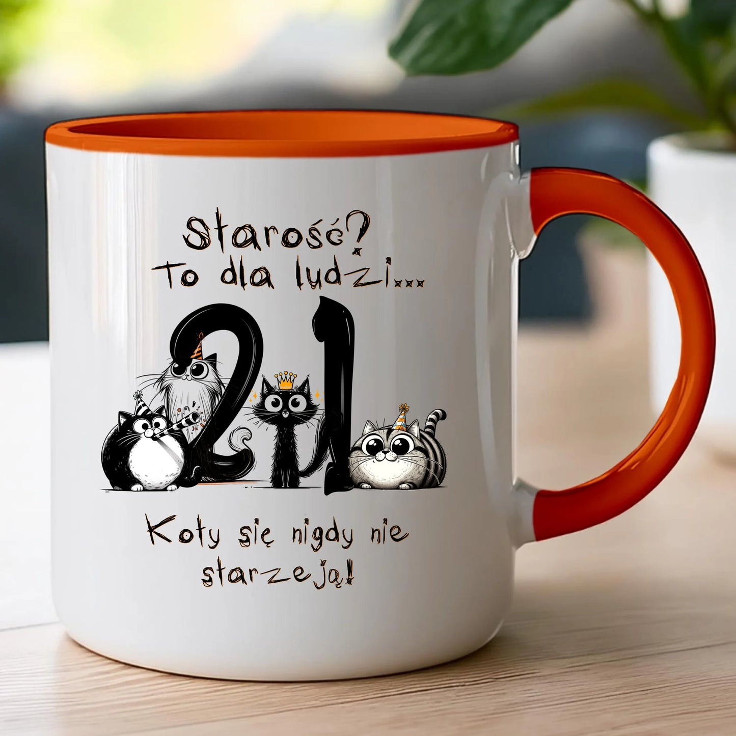 Kubek personalizowany na urodziny - kociaki #5012