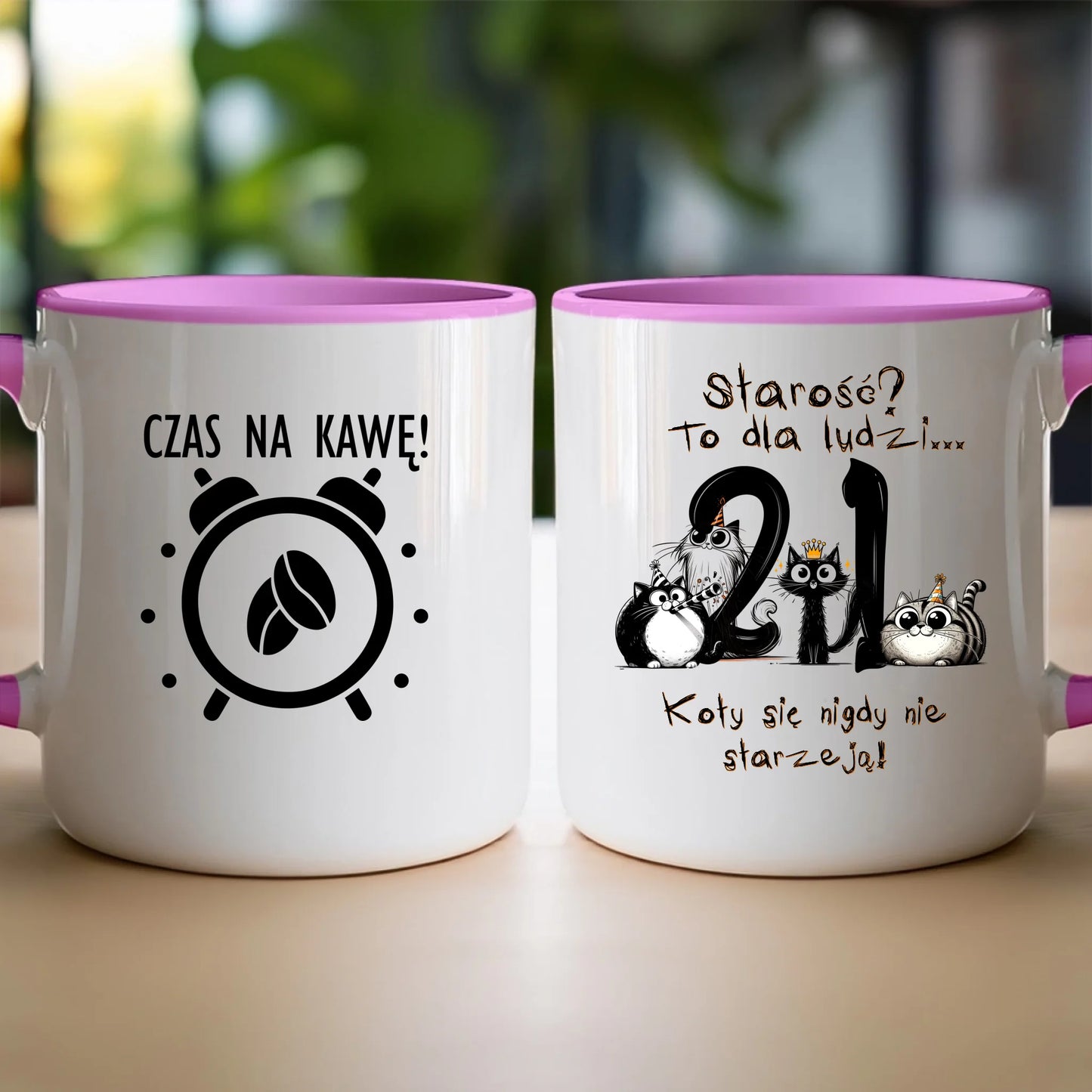 Kubek personalizowany na urodziny - kociaki #5012