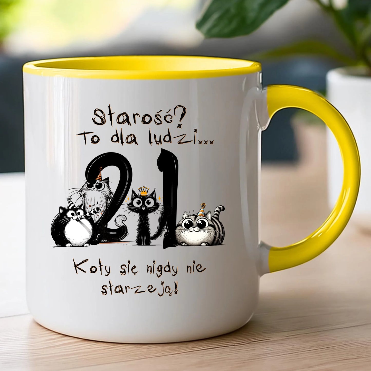 Kubek personalizowany na urodziny - kociaki #5012