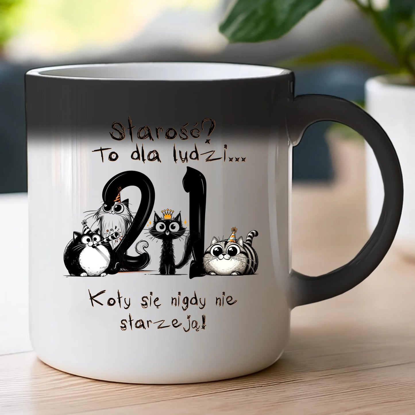 Kubek personalizowany na urodziny - kociaki #5012