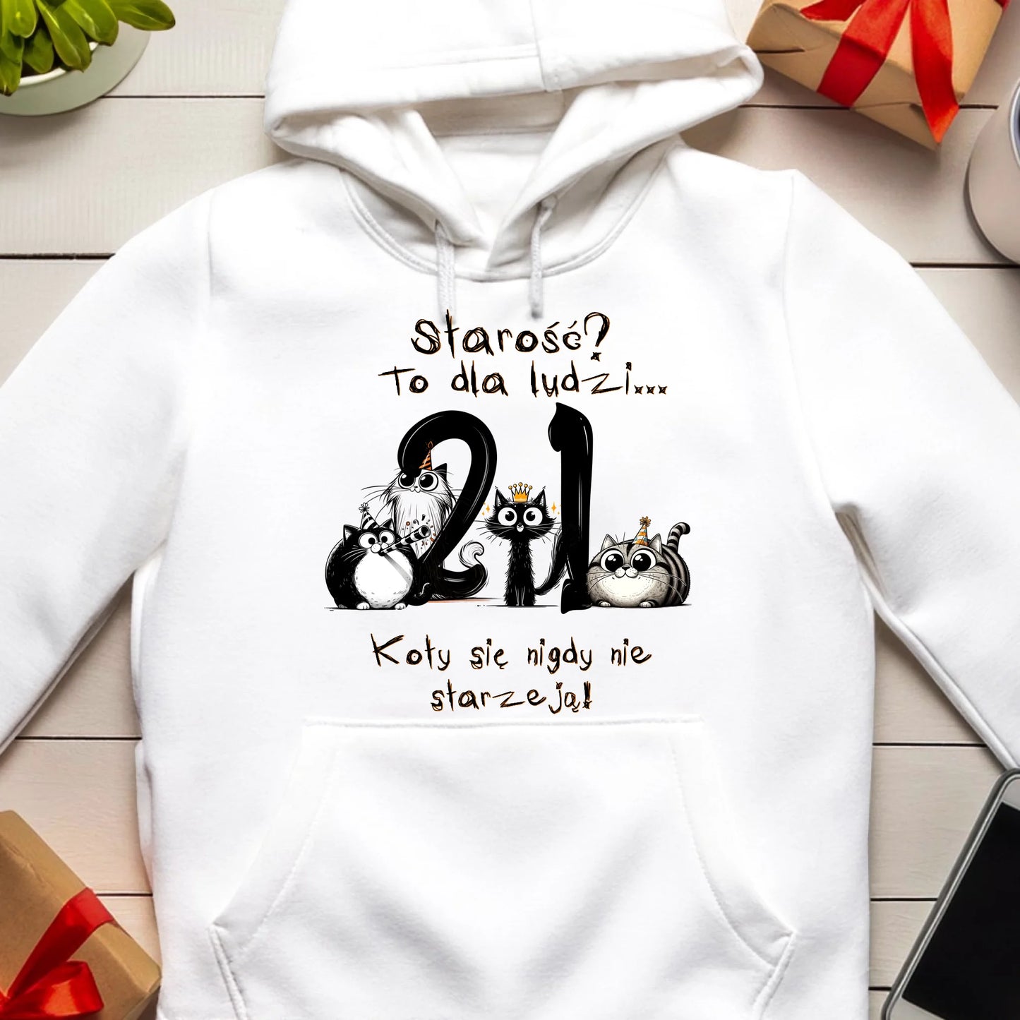 Bluza personalizowana na urodziny - kociaki #5012