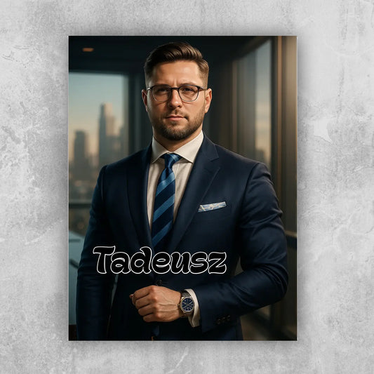 Obraz - portret biznesmen / bizneswoman [generowany przez AI]