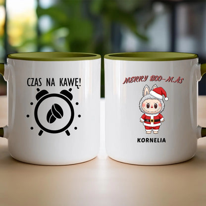 Personalizowany kubek na święta - Uroczy Potworek #513