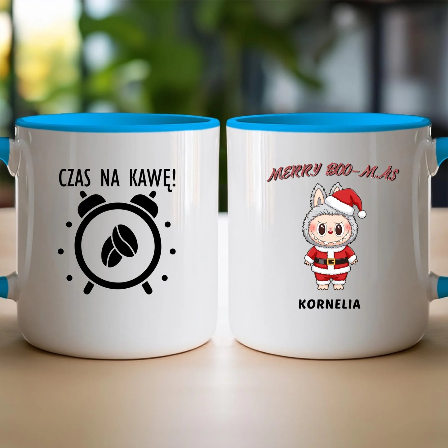 Personalizowany kubek na święta - Uroczy Potworek #513