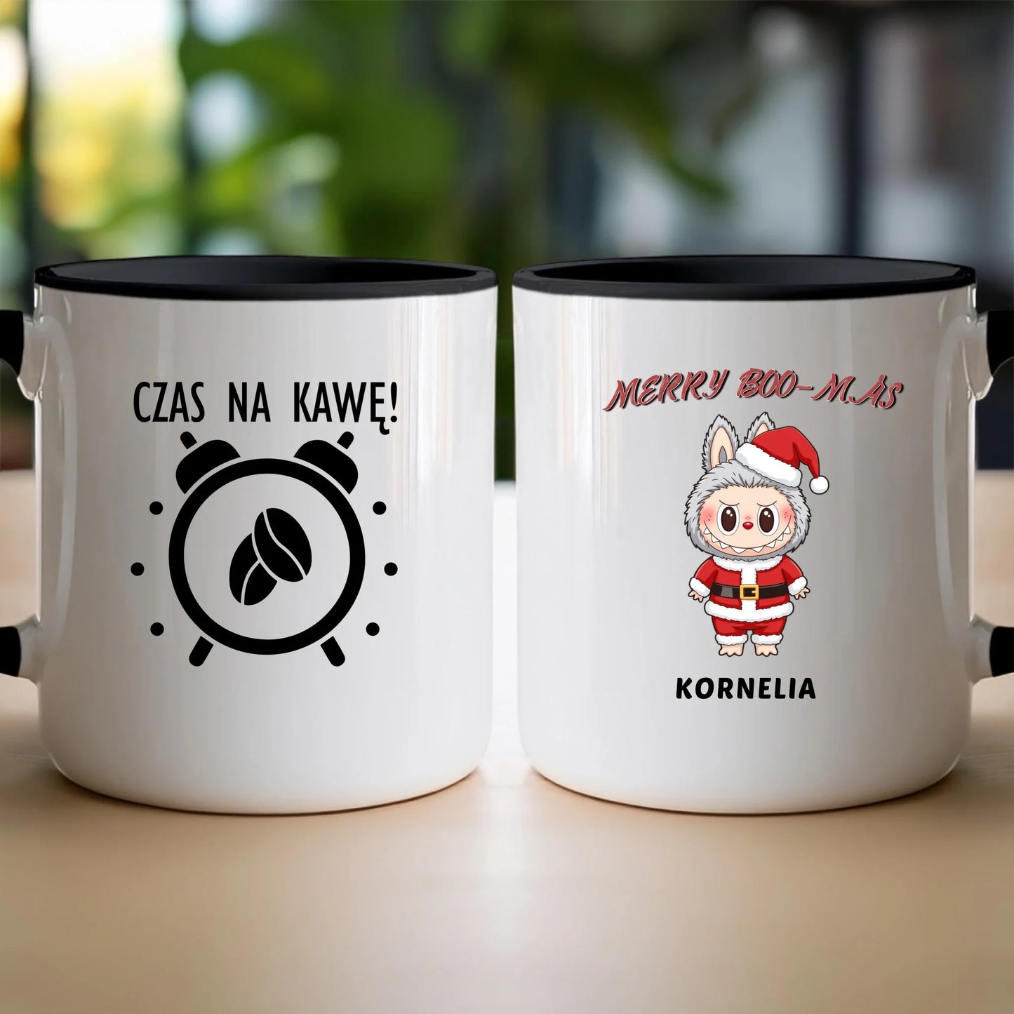 Personalizowany kubek na święta - Uroczy Potworek #513