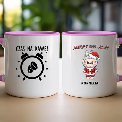 Personalizowany kubek na święta - Uroczy Potworek #513