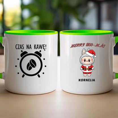Personalizowany kubek na święta - Uroczy Potworek #513