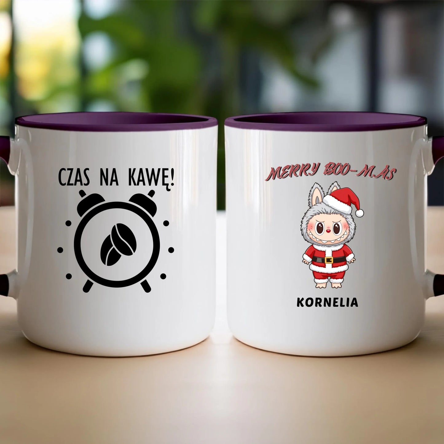 Personalizowany kubek na święta - Uroczy Potworek #513
