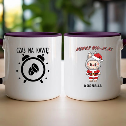 Personalizowany kubek na święta - Uroczy Potworek #513