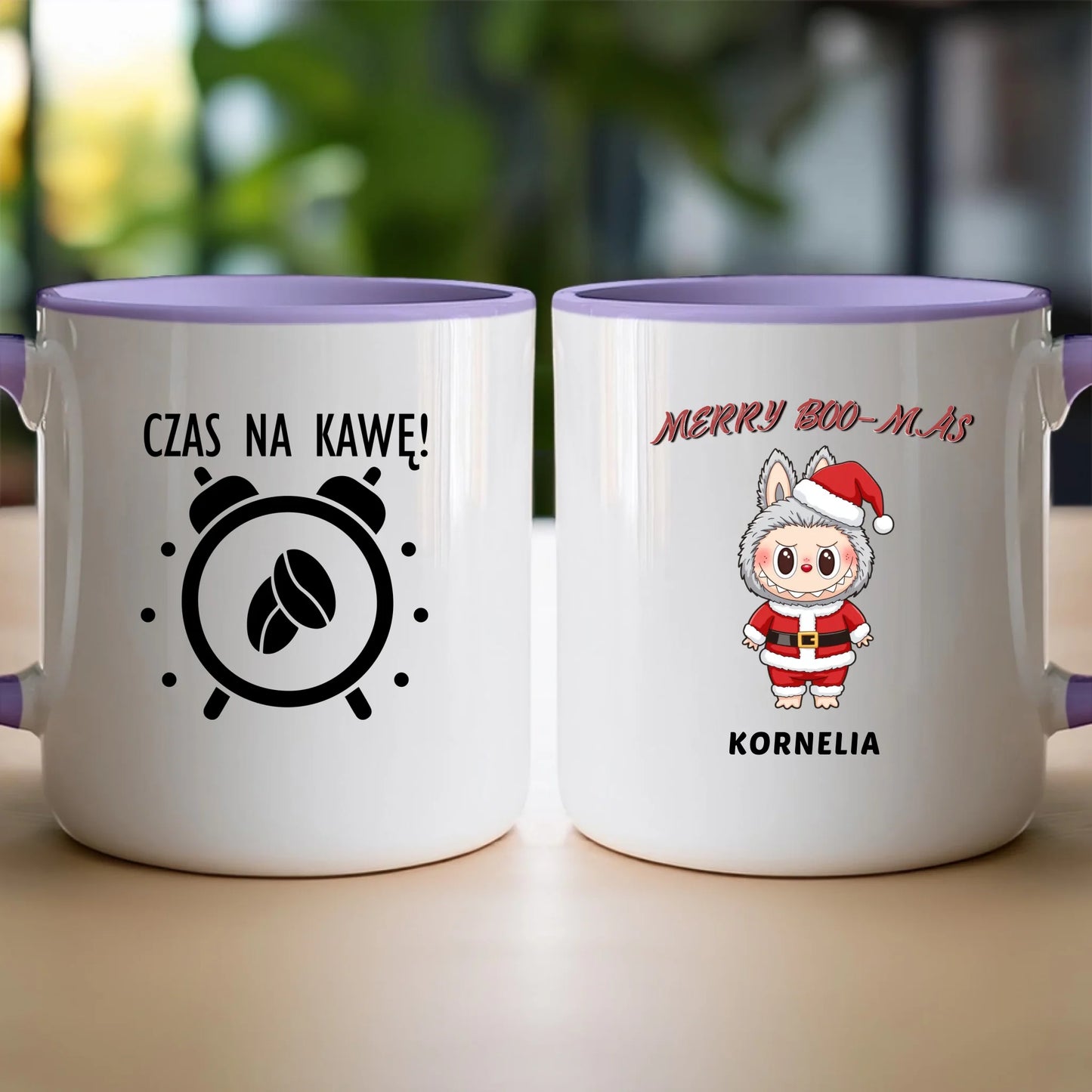 Personalizowany kubek na święta - Uroczy Potworek #513
